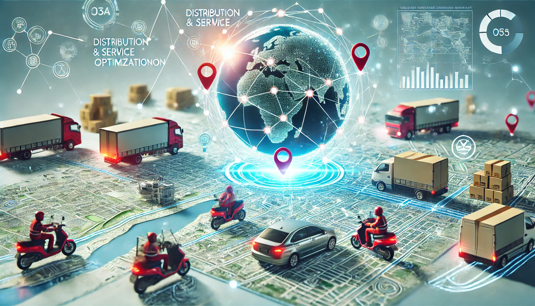 بهینه سازی کامیون های توزیع و پخش کالا و